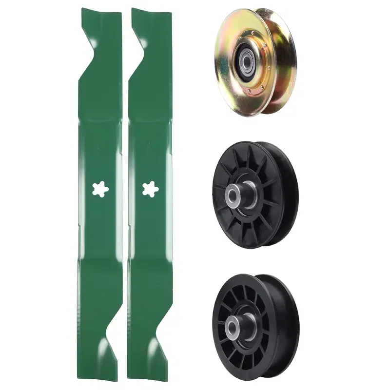 UDC Parts Mower Kit / Pulley 127783 + Pulley 532194326 + Pulley 532194327 + 2 Pack Blades 405380 / Fits Husqvarna LT1597