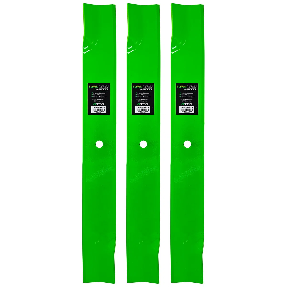 LawnRAZOR High Lift Blade For Exmark 103-1581-S 103-1581 1-643429 | 3-PACK
