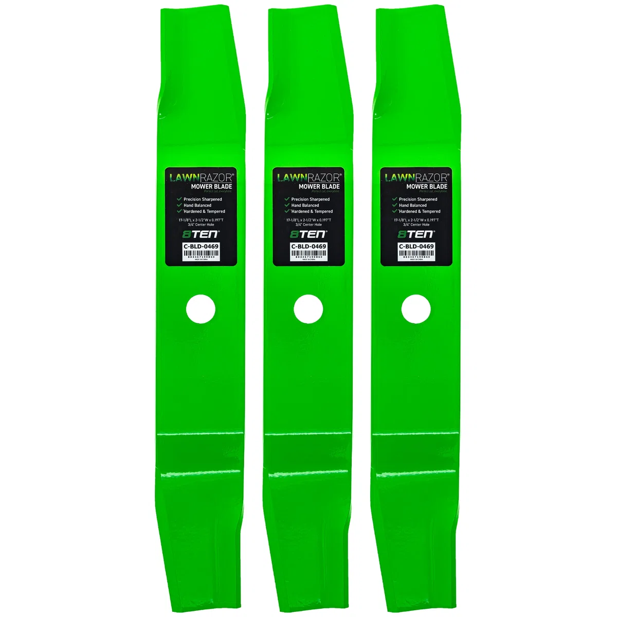 LawnRAZOR High Lift Blade For Cub Cadet IH-59705-C1 759-3813 742P3003 742-3003 | 3-PACK