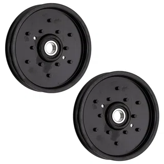 Flat Idler Pulley Set For John Deere Sabre Scotts AM106627 AUC16698 am121602 | 2-PACK