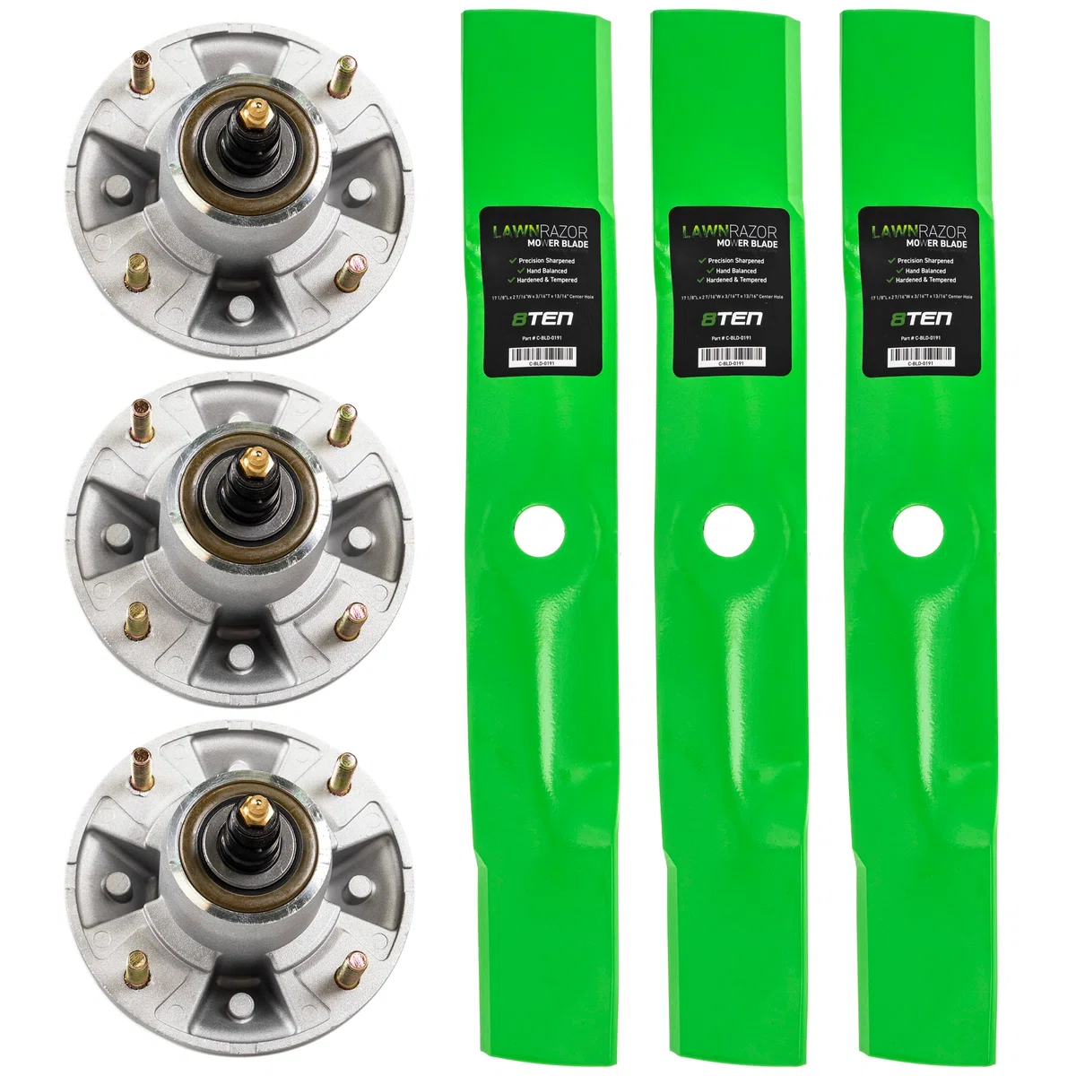 Deck Spindle & Mower Blade Kit For John Deere MK1002310