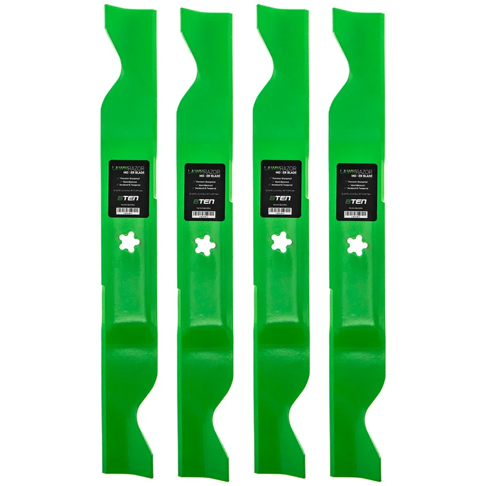 LawnRAZOR Notched High Lift Blade For Husqvarna Husqvarna Poulan Pro 532405380 405380 403107 | 4-PACK