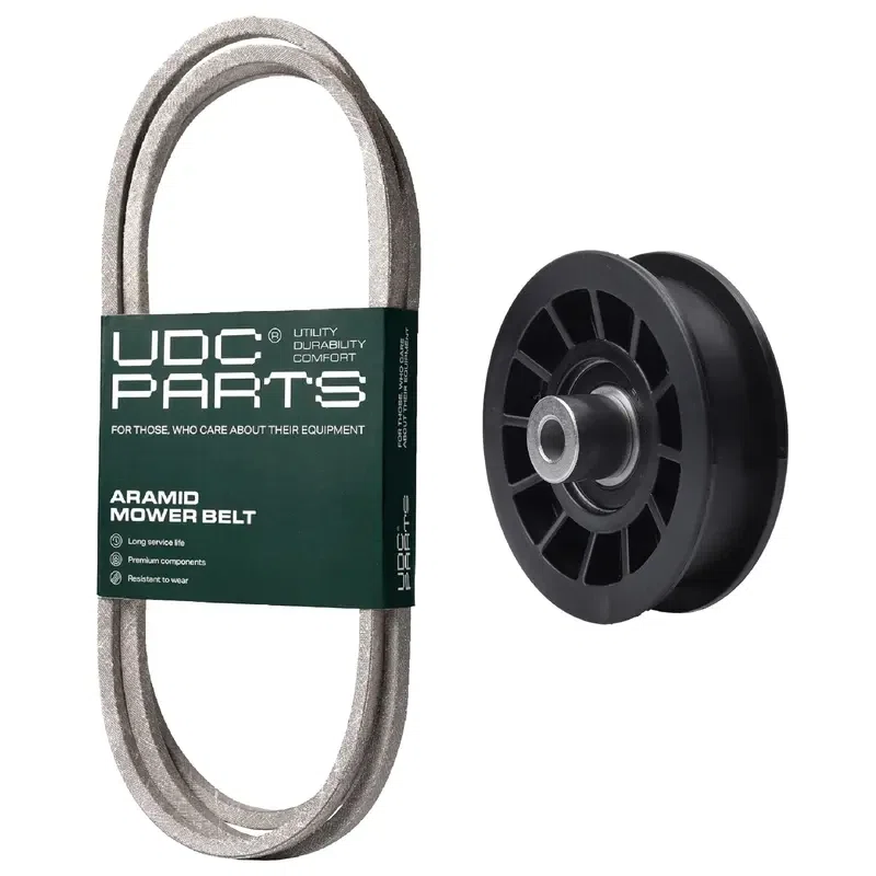 UDC Parts Mower Kit / Belt 194346 + Pulley 532194327 / Fits Jonsered LT2216 LT2216A2 LT2313
