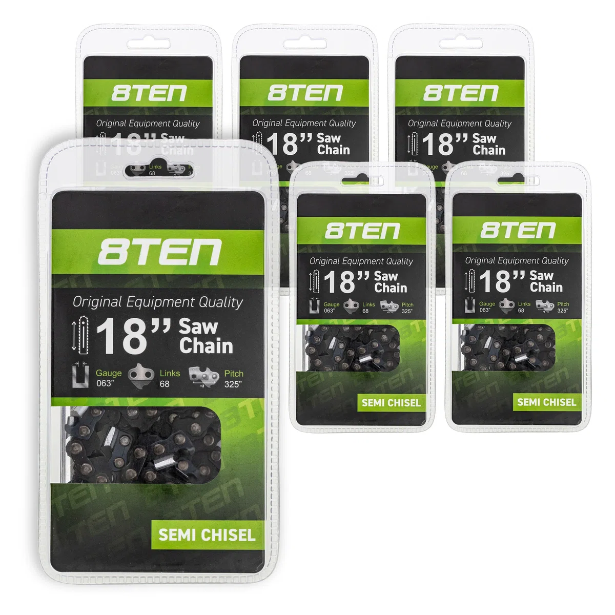 Chainsaw Chain 18 Inch .063 .325 68DL For Stihl Homelite 36390050068 26RS68 26RS68E 501841768 | 6-PACK