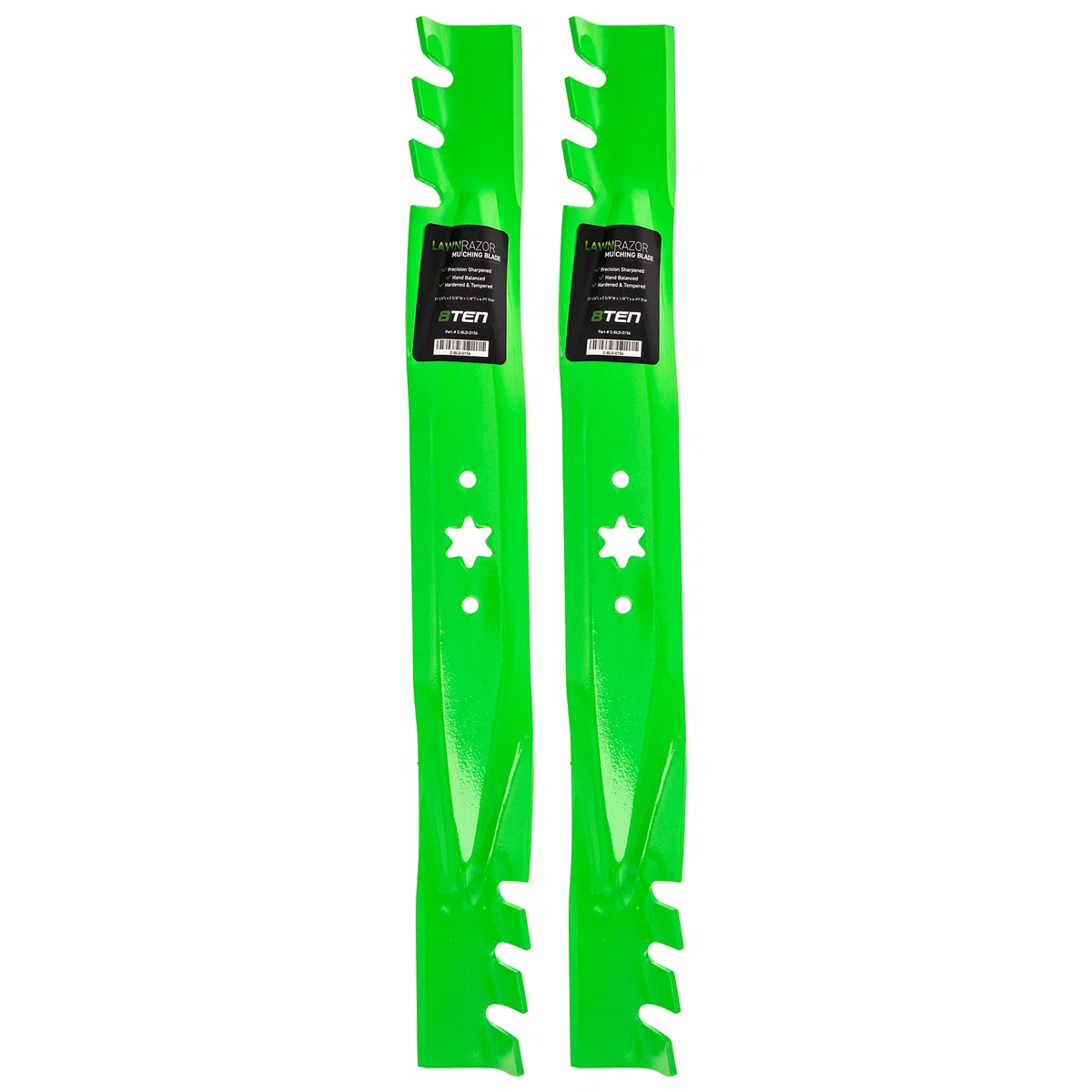 LawnRAZOR Toothed Blade For Craftsman Columbia Cub Cadet 742-0616A 742-0616 942-04308-X 942-04126 | 2-PACK