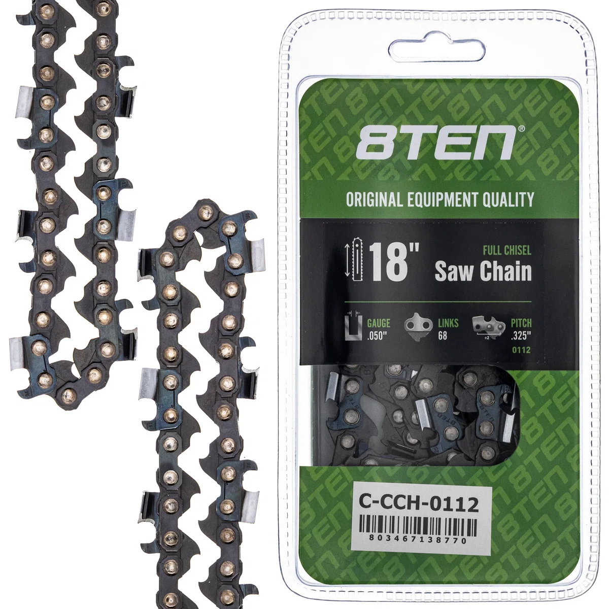 Chainsaw Chain 18 Inch .050 .325 68DL For Stihl Homelite 23RS68E 20LGX068G 20LPX068G 36370050068