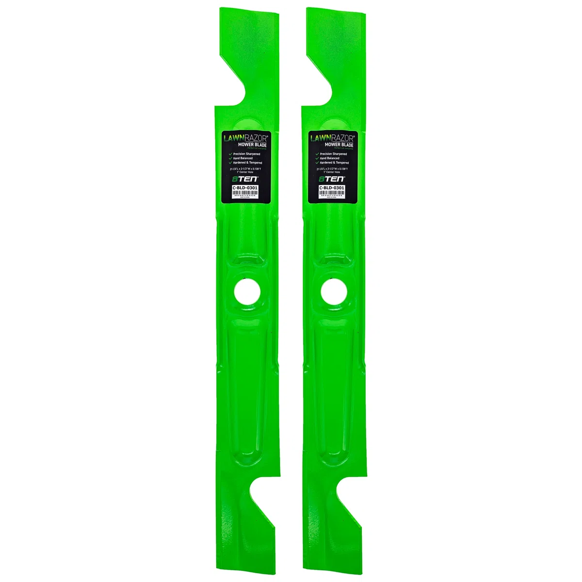 LawnRAZOR Notched High Lift Blade For Exmark 109-9982 109-9982-S | 2-PACK