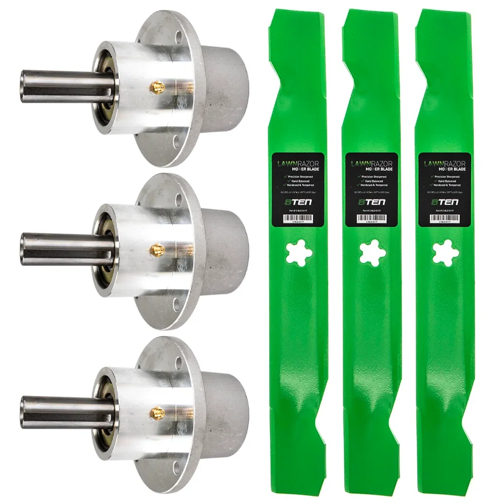 Deck Spindles & Mower Blades Kit For Ferris MK1002209