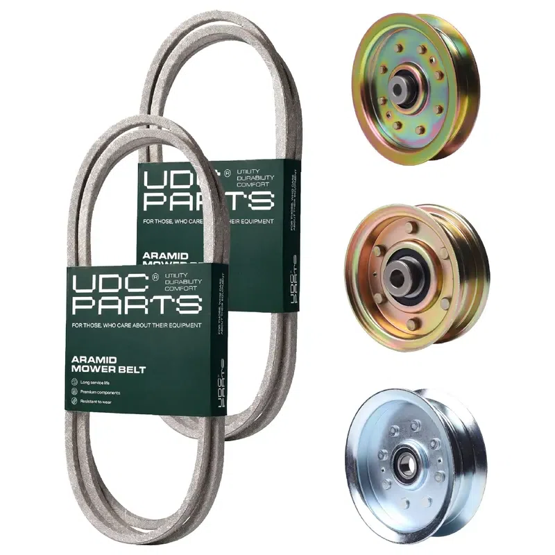 UDC Parts Mower Kit / Belt 754-04045 + Belt 754-04060 + Pulley 756-04224 + Pulley 956-04129 + Pulley GY20629 / Fits Troy-Bilt Bronco