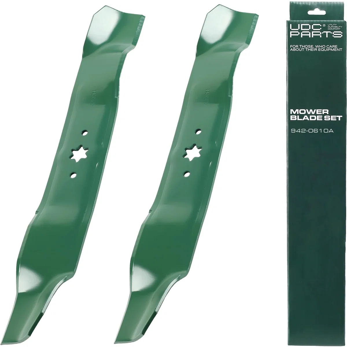 942-0610A Mulching Blades Replacement for Cub Cadet Yard Machines MTD Bolens Troy Bilt Huskee LT3800 Murray M115-38 38 Inch 742-0610 742-0610A 7420610 942-0610 GW-7420610 33020 / 2 Pack