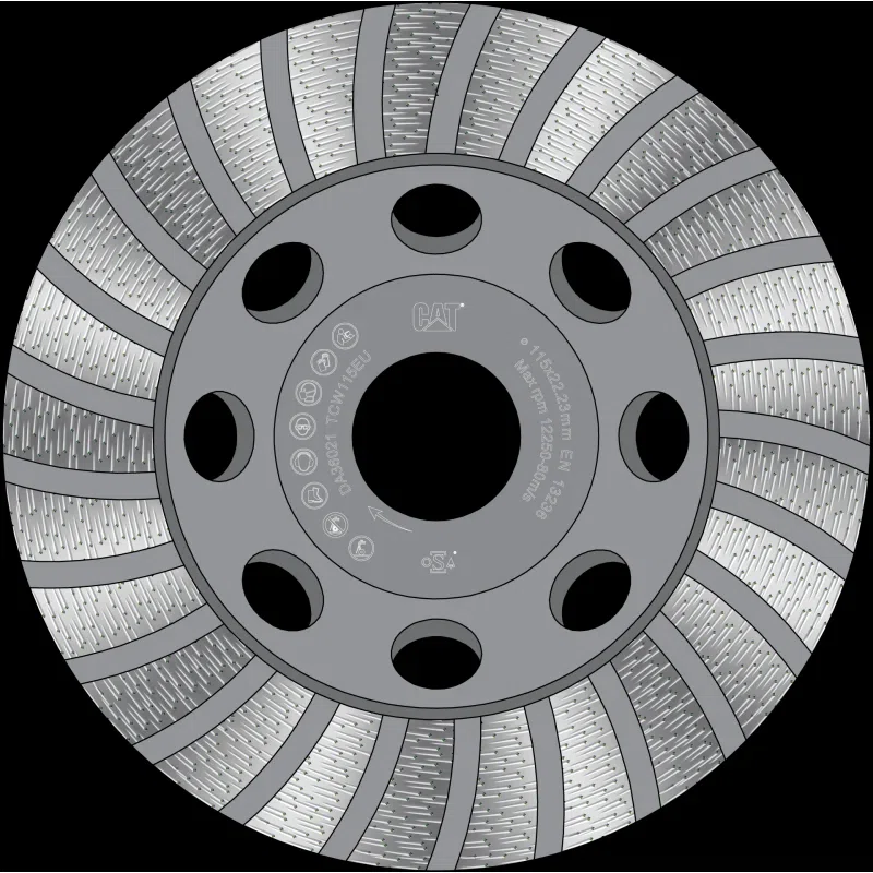 Cat 300 Trade Turbo Rim Diamond Grinder 5/8" 11 Thread 5" - 125mm