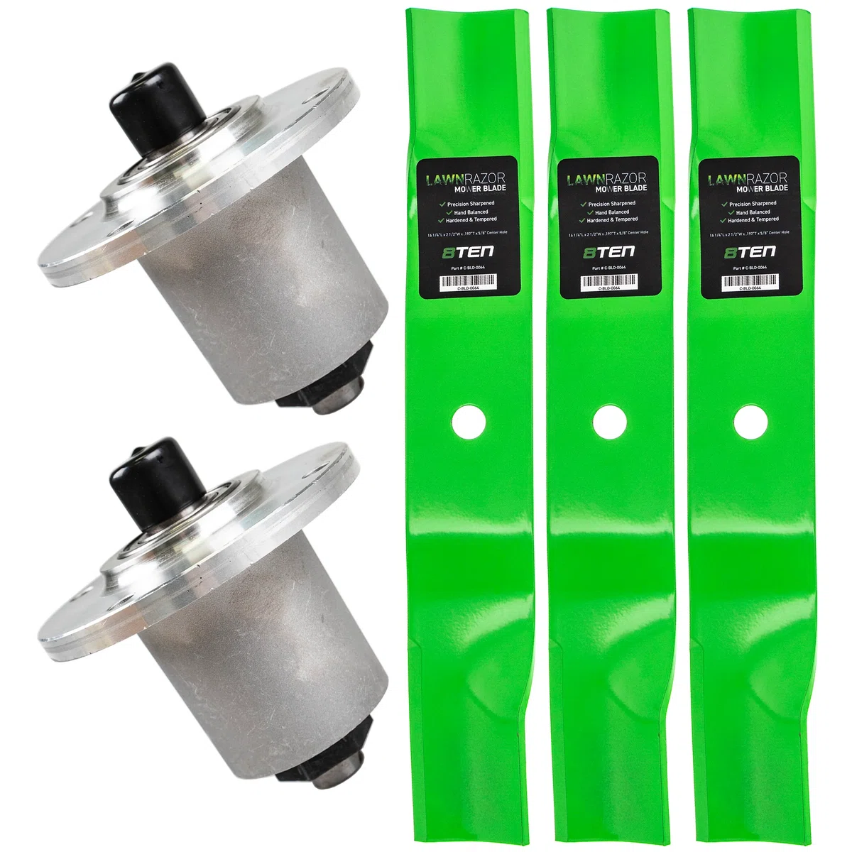 Mower Deck Blades & Spindles Kit For Schiller MK1001896