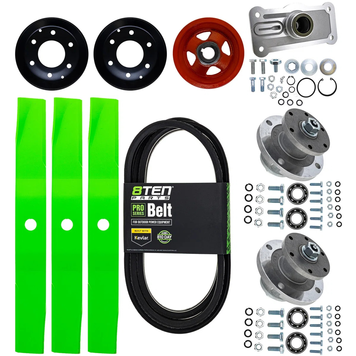 Blade Spindle Belt Kit for Kubota BX1830D BX2200D RCK60B-22BX 60-Inch Deck