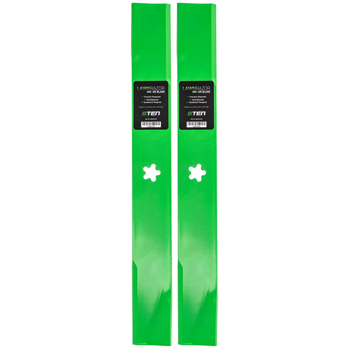 LawnRAZOR Medium-Lift Blade For Husqvarna Poulan Pro Jonsered 532138497 532127842 131322 532138970 | 2-PACK