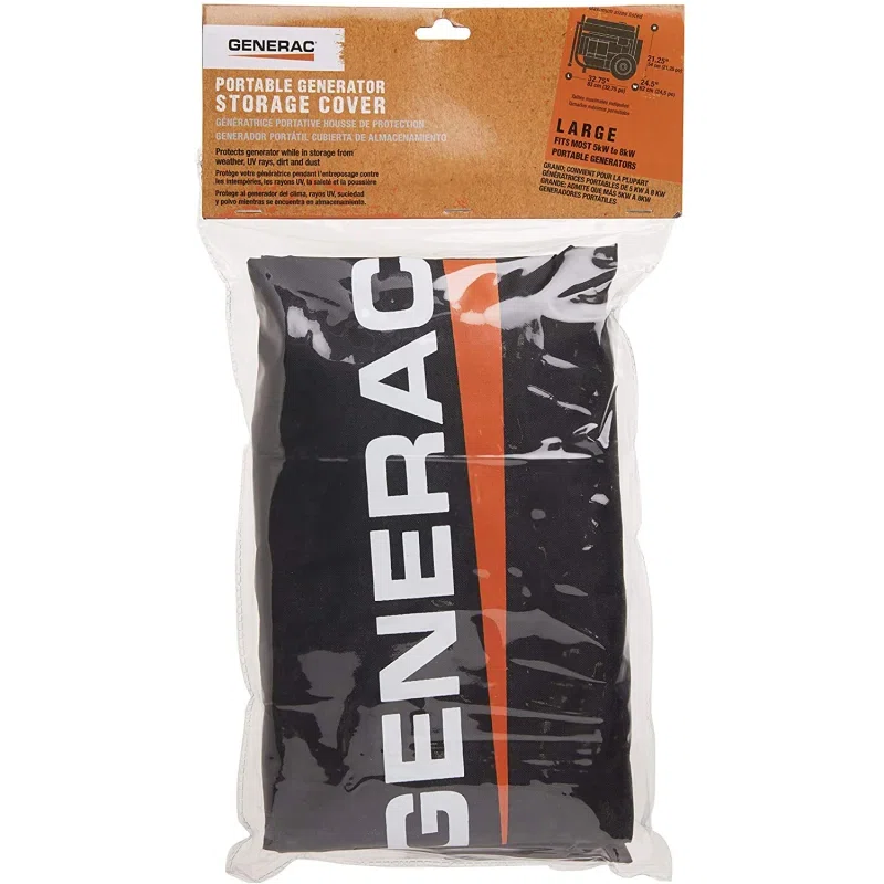Generac 6811 Genuine OEM 5KW 8KW Black Portable Generator Storage Cover