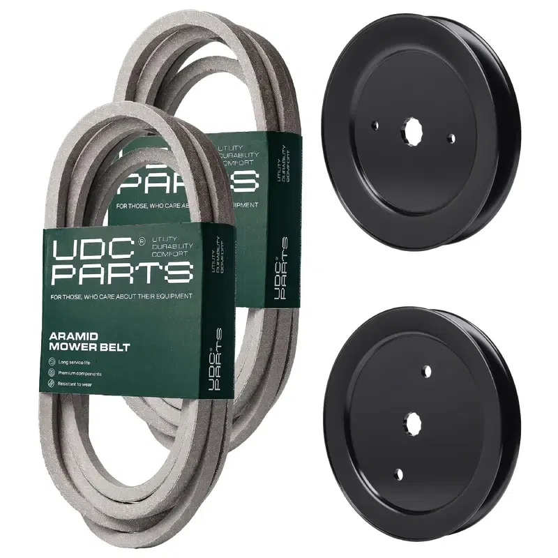 UDC Parts Mower Kit / Belt 539114557 + Belt 539117245 + Pulley 129861 + Pulley 195945 / Fits Husqvarna RZ4219