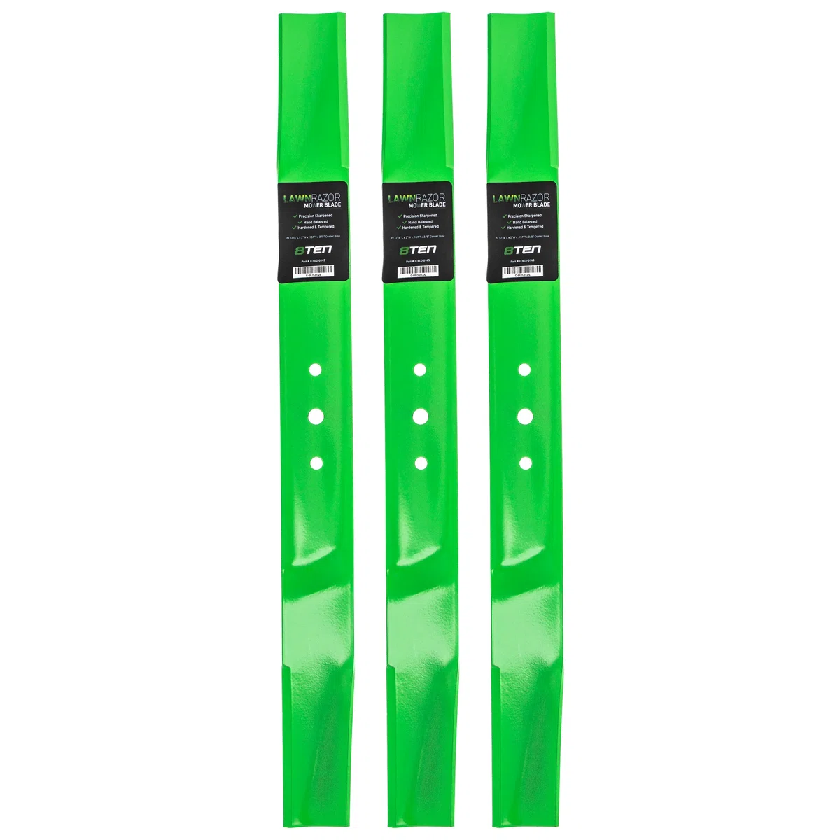 LawnRAZOR High Lift Blade For MTD Lawnflite Eversharp 942-0125B 742-0125 | 3-PACK