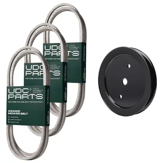 UDC Parts Mower Kit / Belt 130969 + Belt 140218 + Belt 144959 + Pulley 195945 / Fits Jonsered LT2218A