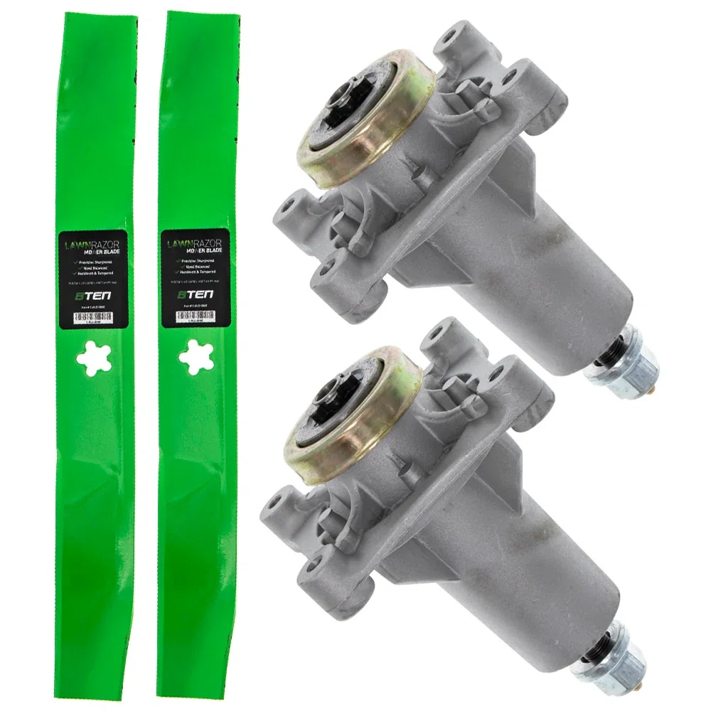 Mower Deck Blades & Spindles Kit For Husqvarna Jonsered Poulan MK1001739