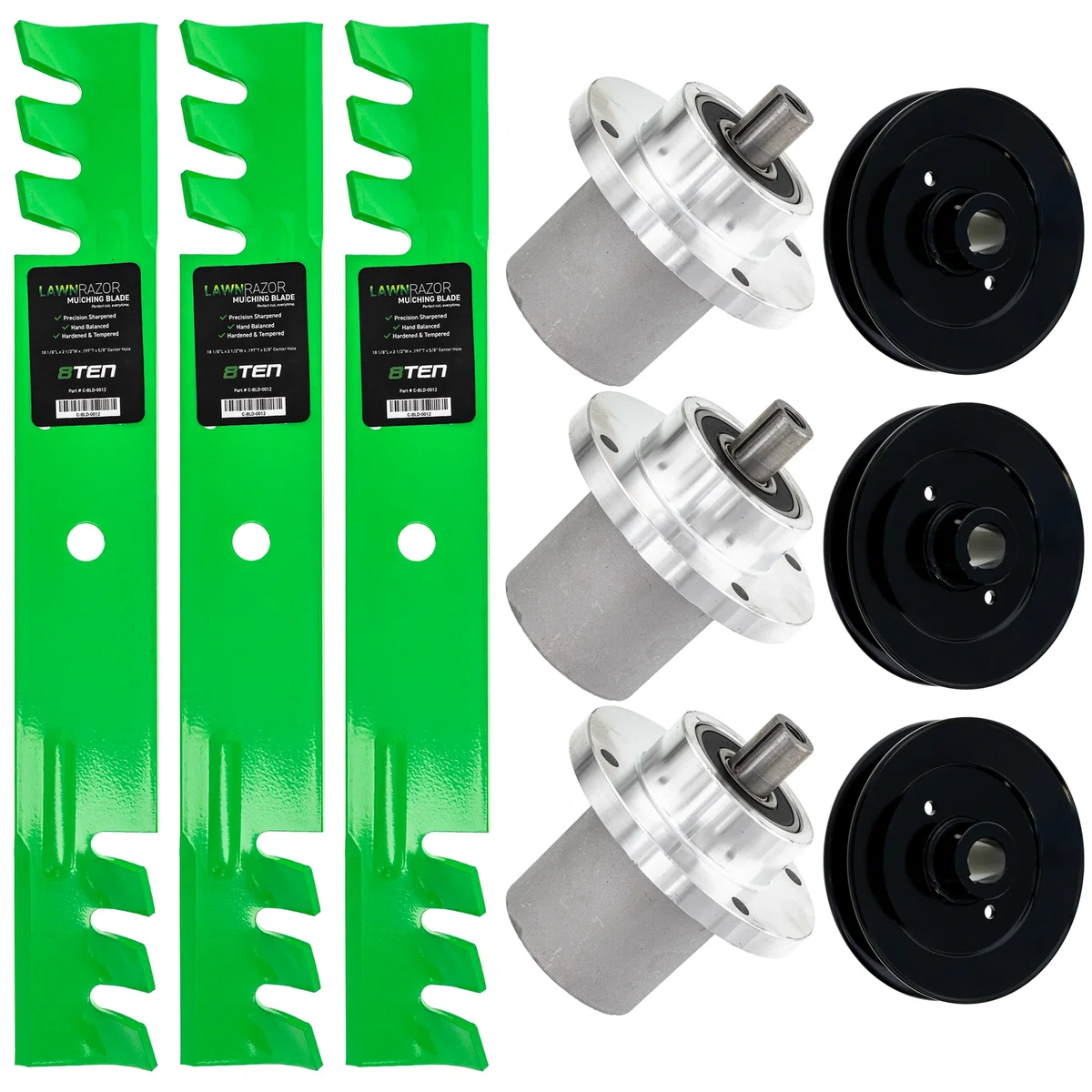 Blade Spindle Kit for Bad Boy MZ Magnum 54-Inch 038-0003-00 037-2000-00