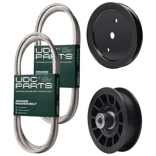 UDC Parts Mower Kit / Belt 130969 + Belt 138255 + Pulley 195945 + Pulley 532194327 / Fits Jonsered LT2217A