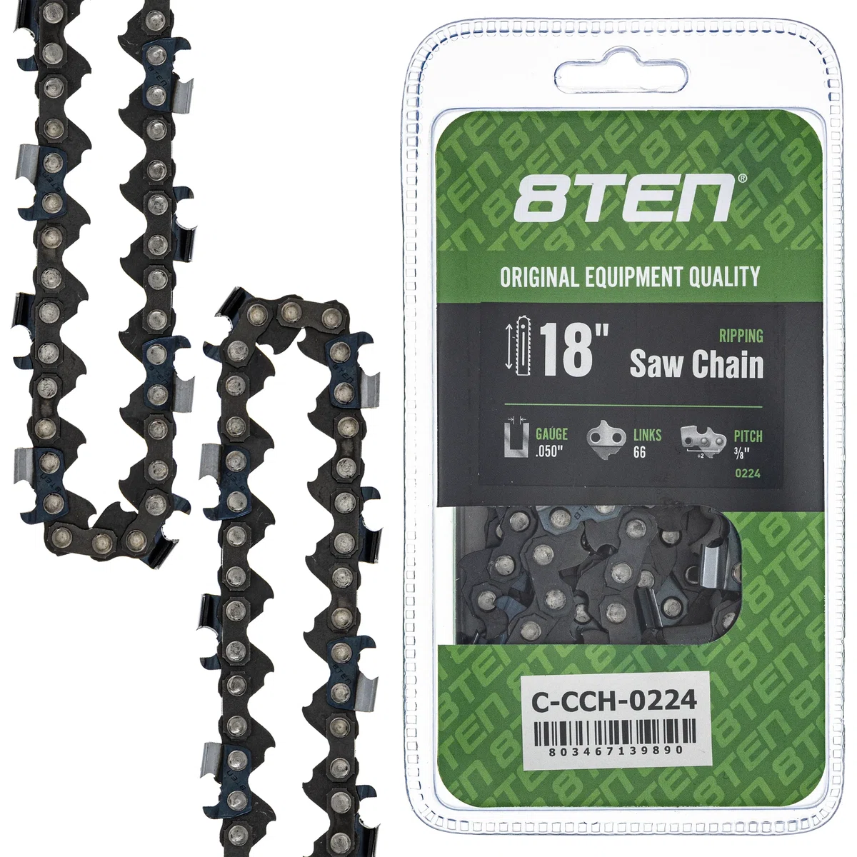 Chainsaw Chain 18 Inch .050 3/8 66DL For Stihl Homelite Echo 501846568 72EXL066G 72LPX066G 591132368