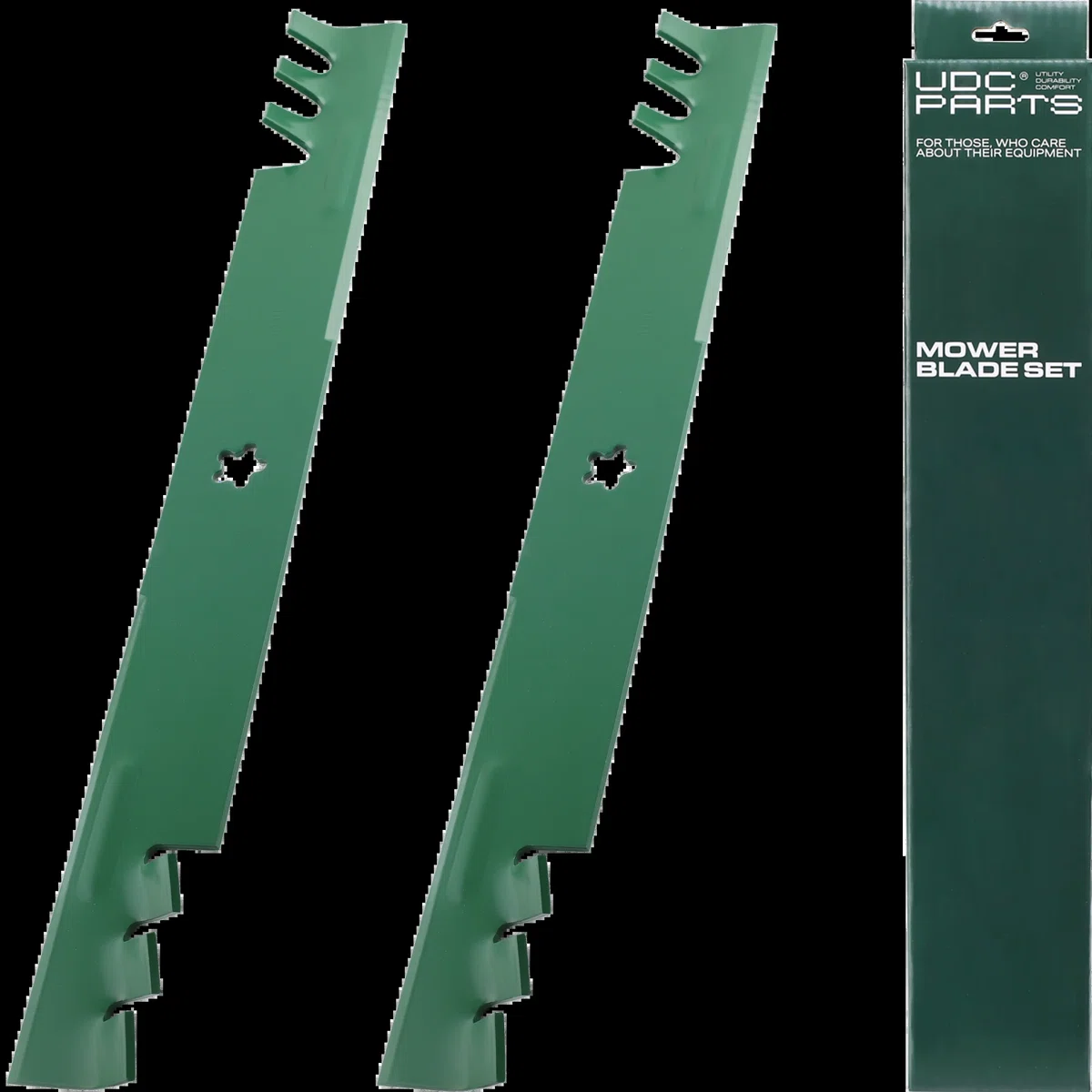UDC Parts Mower Gator Mulching Blades for Husqvarna 46 Inch YTH22V46 Z246 RZ4623 YTA22V46 532403107 403107 CMXGZAM110146 Craftsman AYP Poulan Pro Ariens 917532403107 / 2 Pack