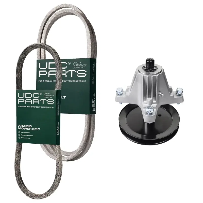 UDC Parts Mower Kit / Belt 754-04249 + Belt 954-05001 + Spindle 918-06991 / Fits Yard-Machines LT-42