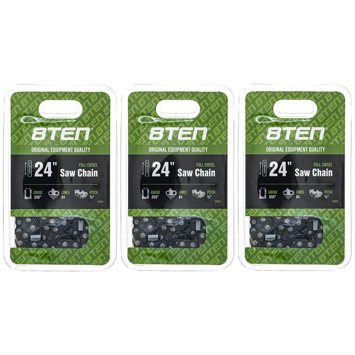 Chainsaw Chain 24 Inch .050 3/8 84DL For Husqvarna Stihl Jonsered 501842584 72LPX84CQ 591119484 | 3-PACK