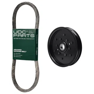 UDC Parts Mower Kit / Belt M154157 + Pulley AM106627 / Fits John Deere Z425 EZTrak 48" Deck Z425 EZTrak 54" Deck Z445 EZTrak 48" Deck Z445 EZTrak 54" Deck Z445 EZTrak 54" High C Deck Z465 EZTrak 62"