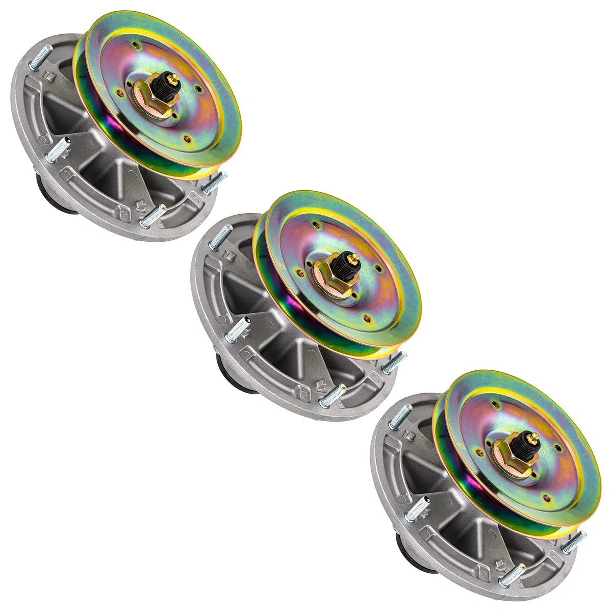 Deck Spindle Set For John Deere TCA13807 TCA25832 AM141457 TCU39458 TCA25356 AM124339 TCA22954 | 3-PACK
