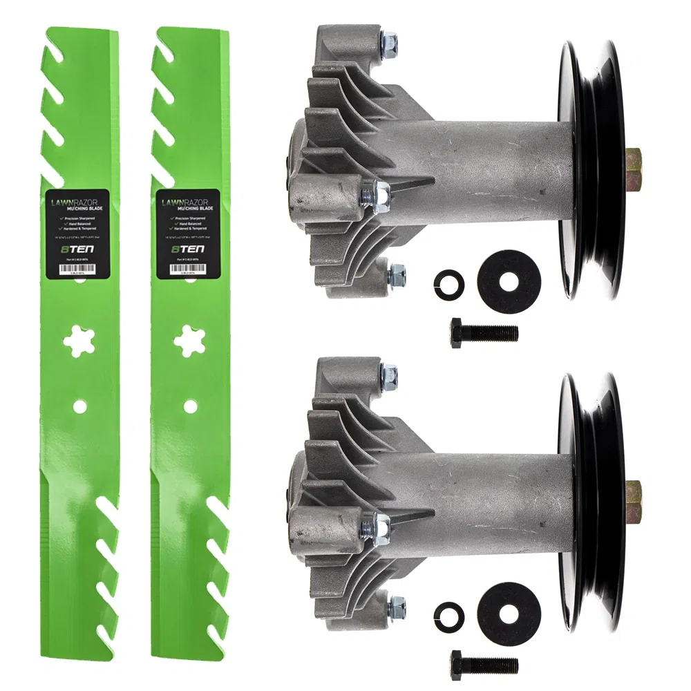 Spindle Pulley Mulching Blade Kit For Weed Eater AYP Poulan MK1002232