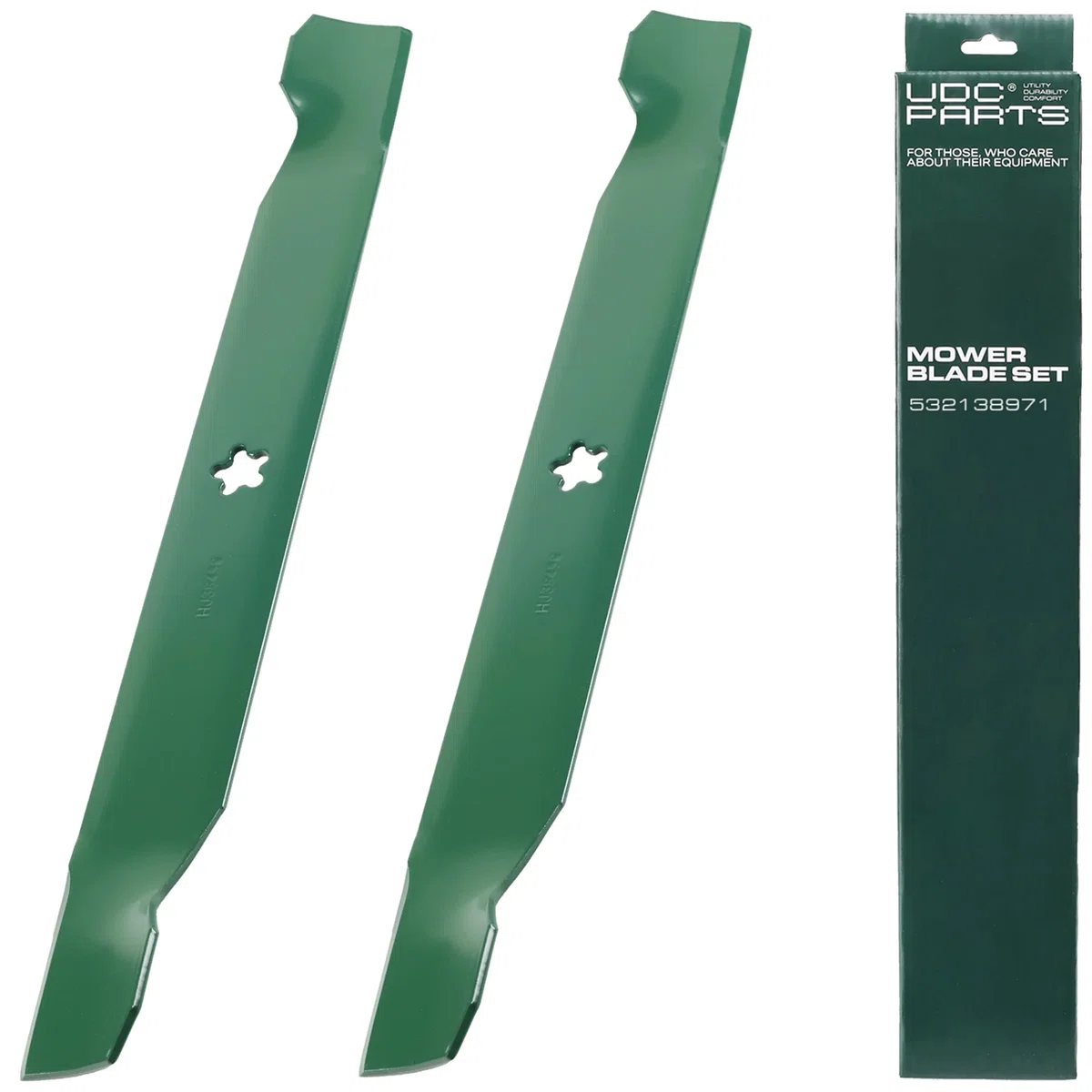 532138971 138971 42 Inch Mower Blades Replacement for Craftsman LT2000 YT3000 Husqvarna YTH22V42 YTH18542 YTA18542 YTH1542XP Poulan 532127843 138498 532138498 532134149 / High Lift 2 Pack