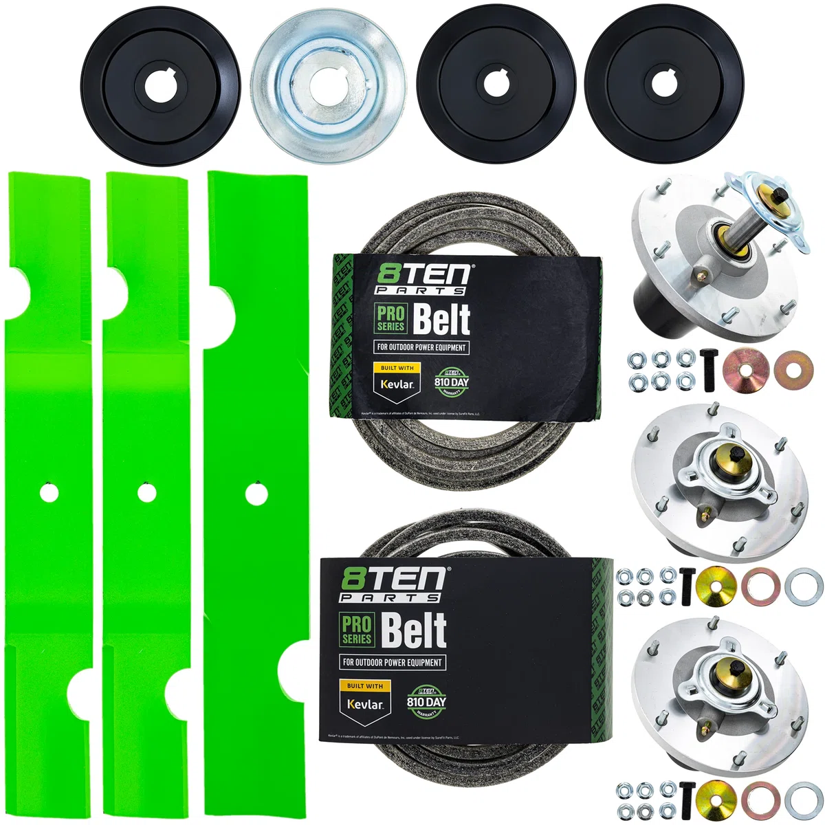 Blade Spindle Belt Kit for Grasshopper m148 225 48-Inch 320239 320234