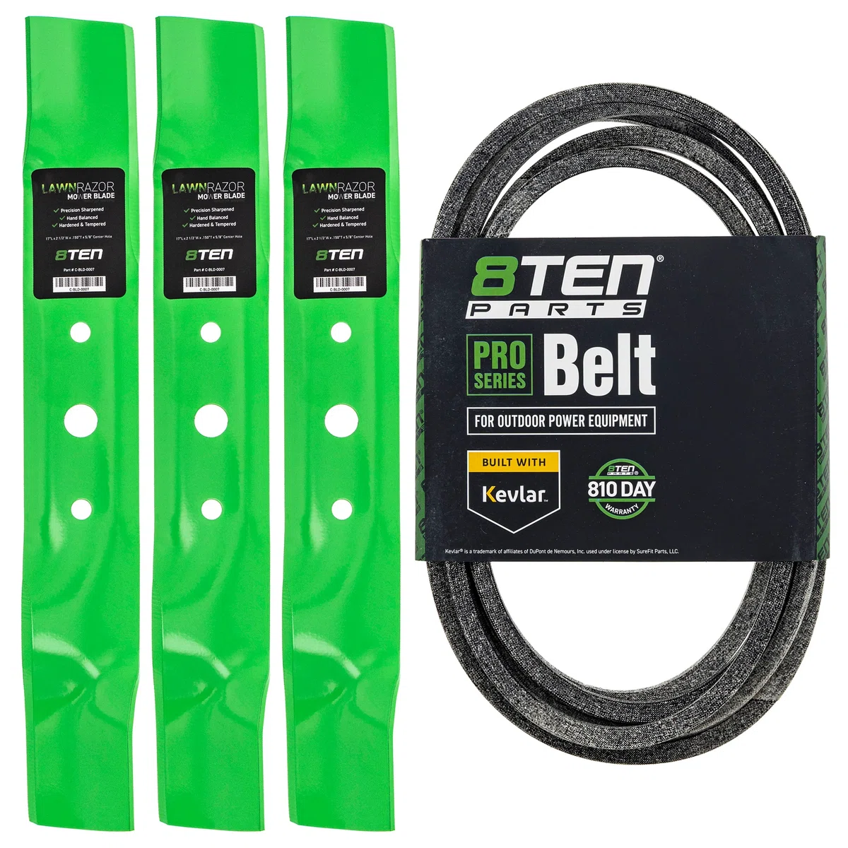 Mower Blades & Deck Belt Kit For Scotts Sabre John Deere MK1007777