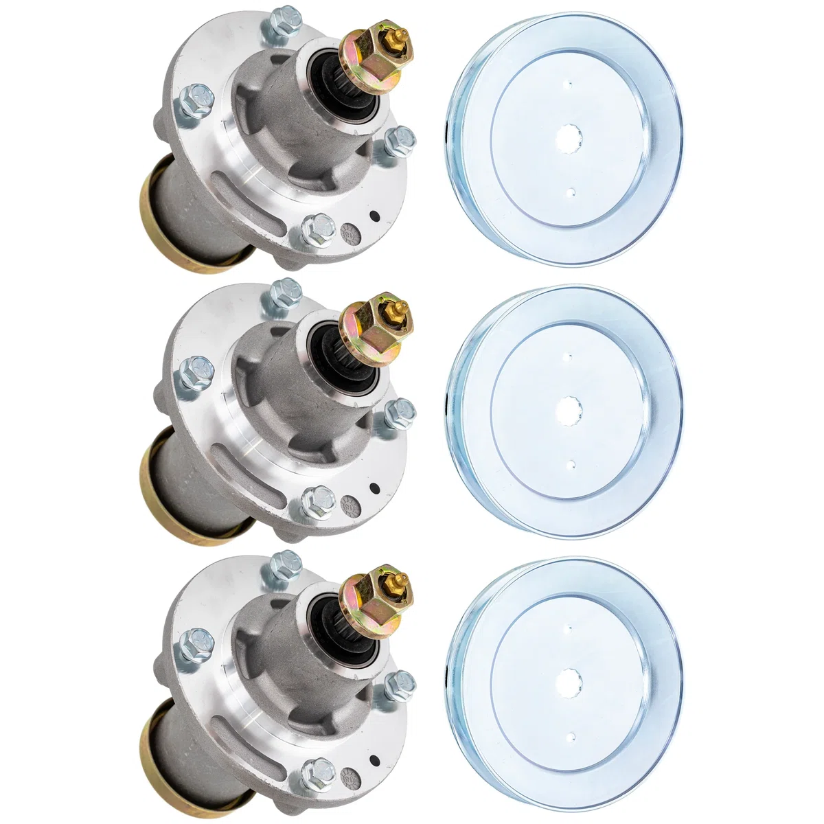 Spindle Kit for Husqvarna MZ54 Z454 54-Inch Deck 539112170 532175708 3 Pack