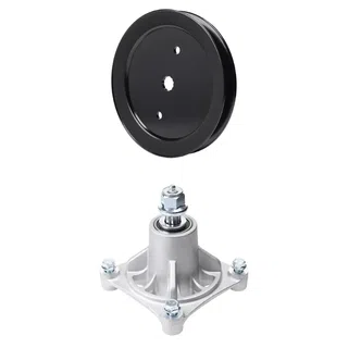 UDC Parts Mower Kit / Pulley 195945 + Spindle 532174356 / Fits Husqvarna RZ4219 Z4218 Z4219