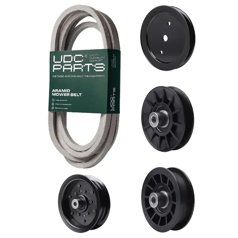 UDC Parts Mower Kit / Belt 197242 + Pulley 195945 + Pulley 532194326 + Pulley 532196106 + Pulley 532194327 / Fits Jonsered LT2320A2