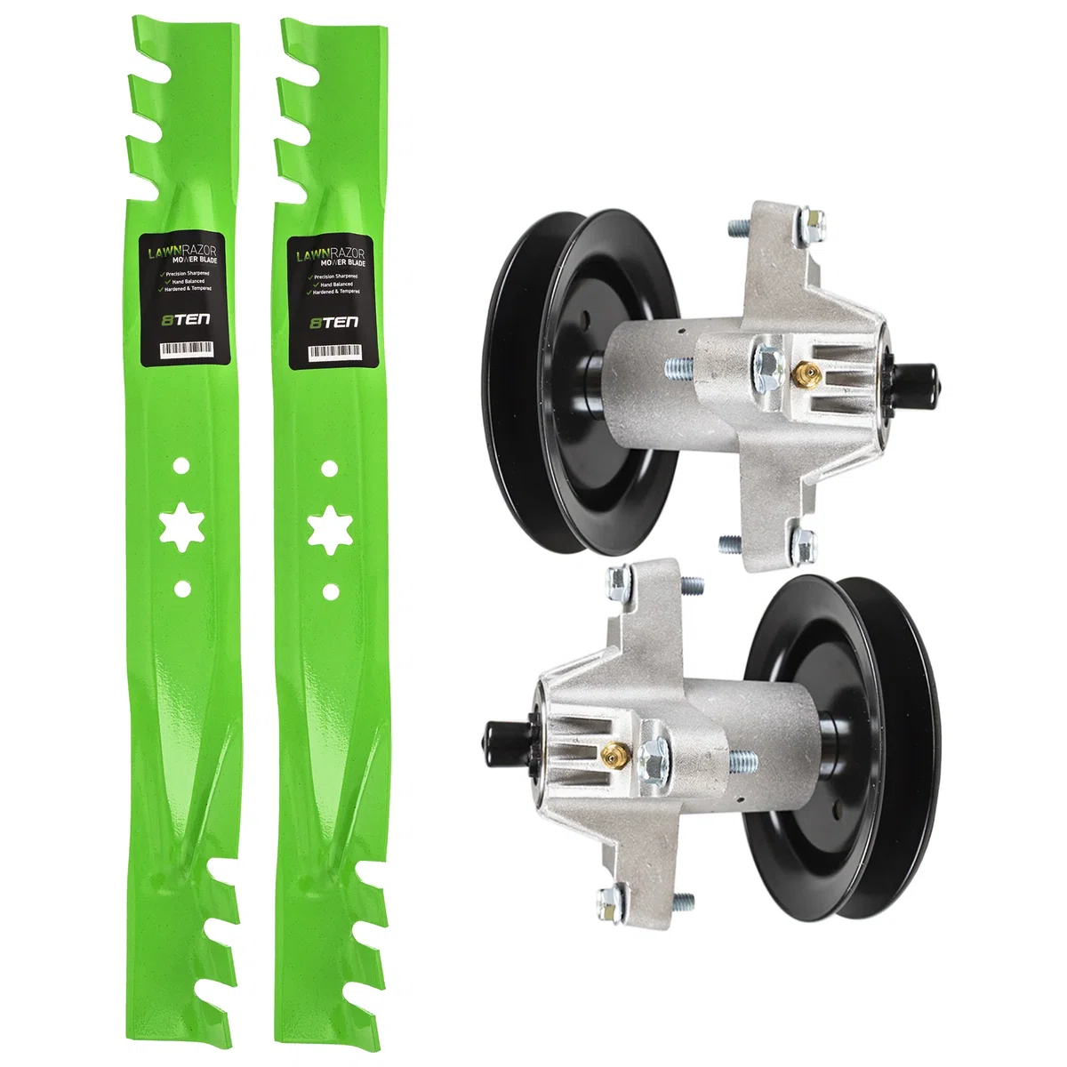 Deck Spindles & Mulching Blades Kit For Toro Murray MK1002271