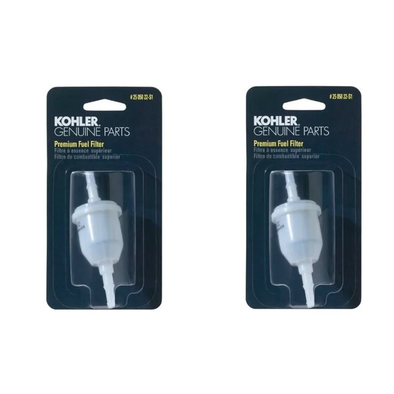 2 Pack Kohler 25 050 22-S1 Genuine OEM Packaged Fuel Filter 2505022 2505022-S