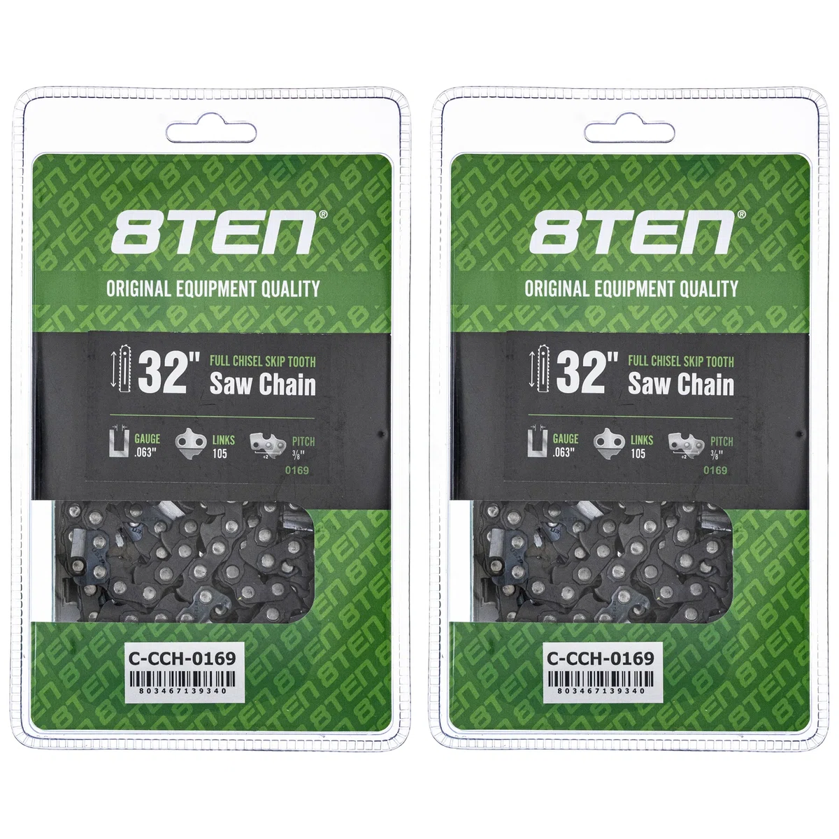 Chainsaw Chain 32 Inch .063 3/8 105DL For Dolmar Homelite Solo 75EXJ105G 591164005 H83105 75CJ105G | 2-PACK