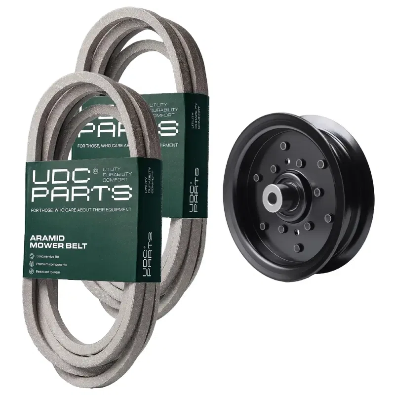 UDC Parts Mower Kit / Belt 196103 + Belt 197242 + Pulley 532196106 / Fits Husqvarna GTH264T YTH24V48
