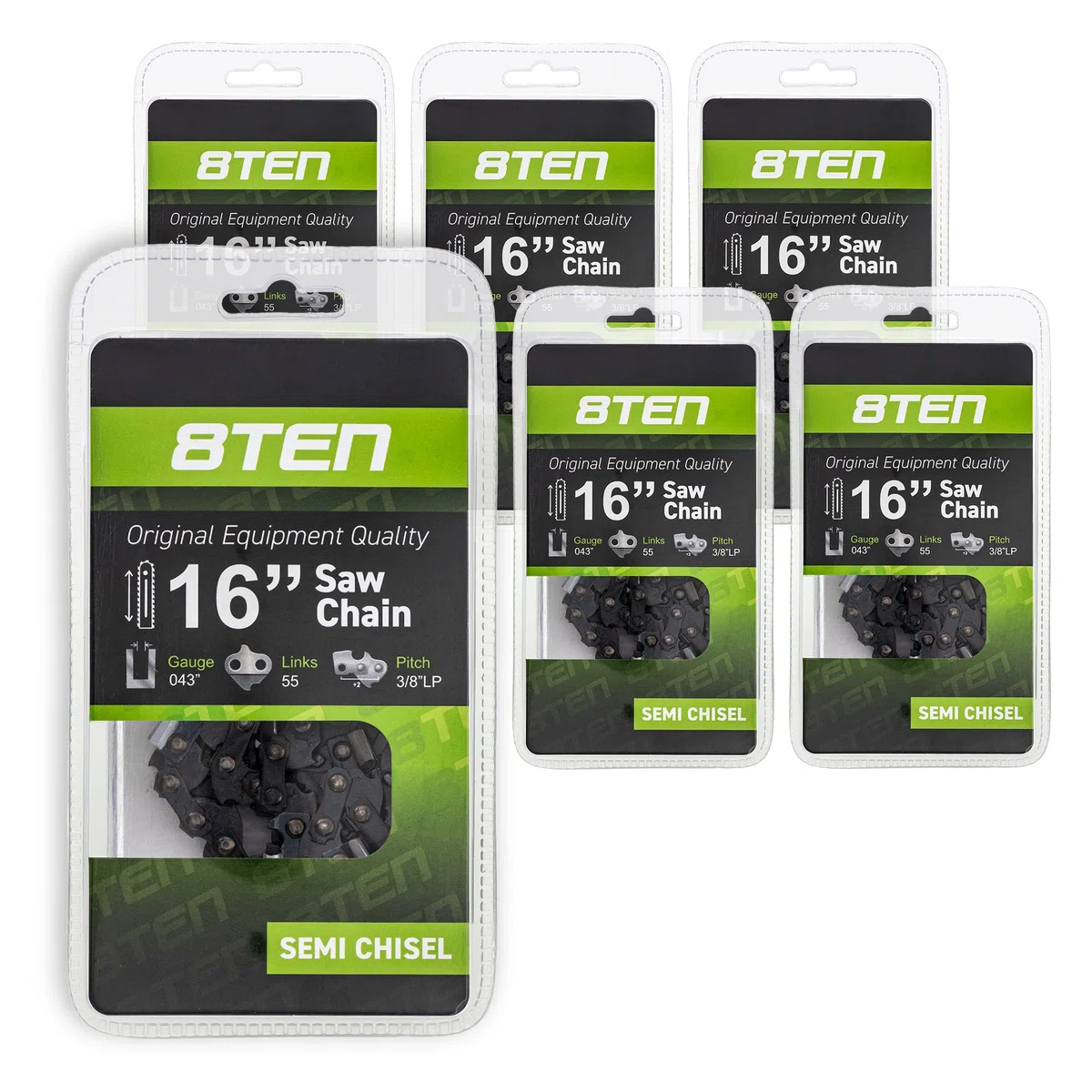 Chainsaw Chain 16 Inch .043 3/8 55DL For Stihl Homelite 36100050055 61PMM355E H3855 | 6-PACK