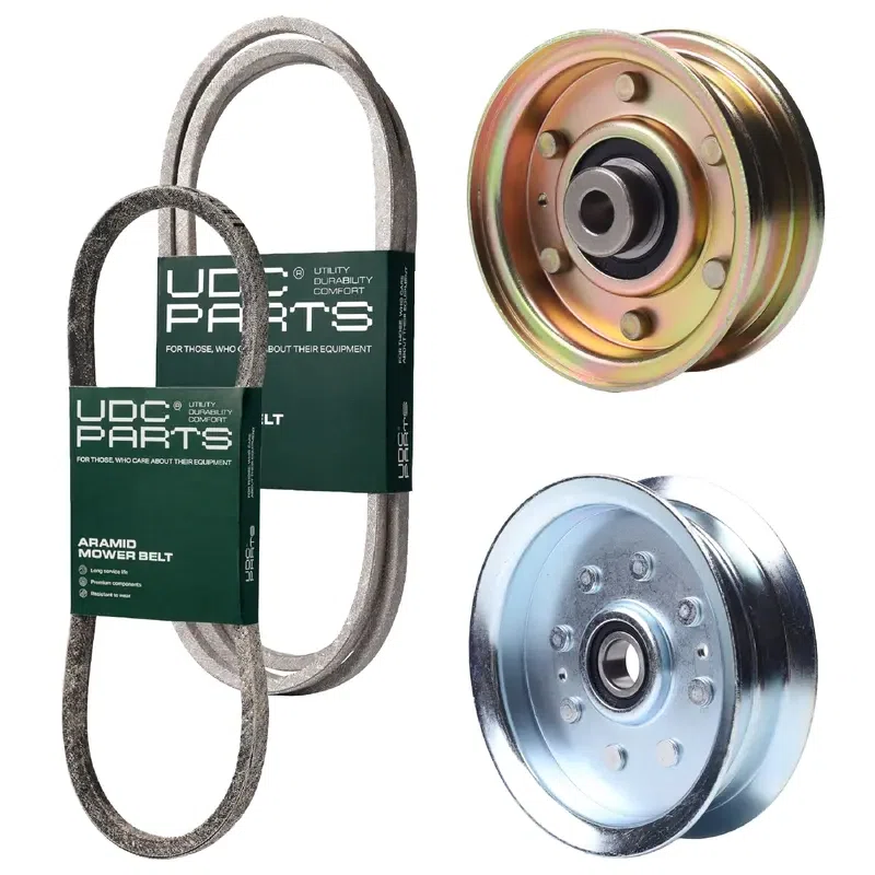 UDC Parts Mower Kit / Belt 754-04045 + Belt 754-0468 + Pulley 756-04224 + Pulley GY20629 / Fits Troy-Bilt Bronco
