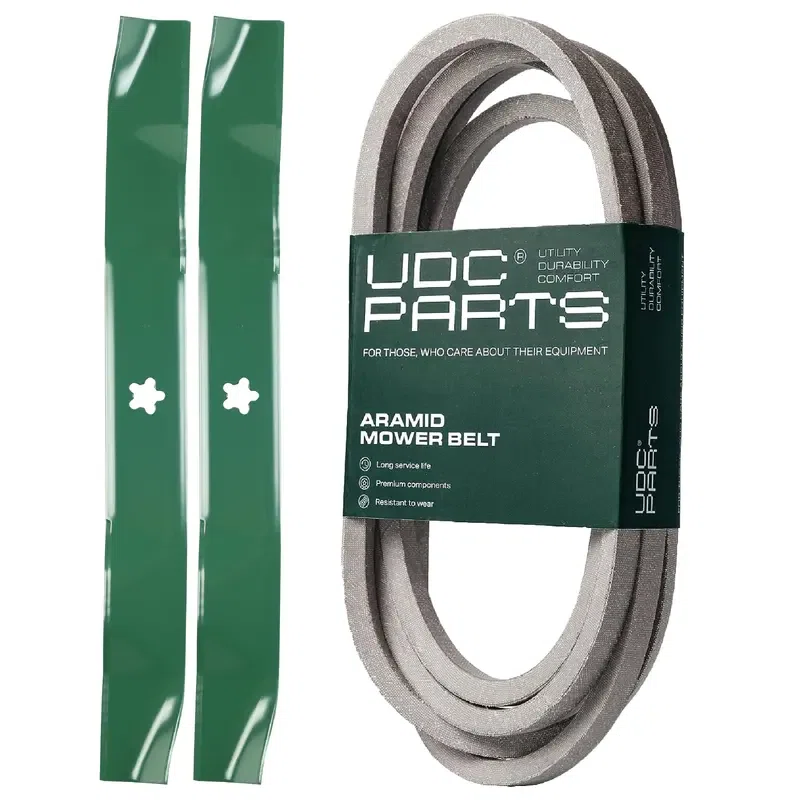 UDC Parts Mower Kit / Belt 539117245 + 2 Pack Blades 134149 / Fits Husqvarna RZ4219 RZ4221BF RZ4619 RZ4620 RZ5422 RZ5424