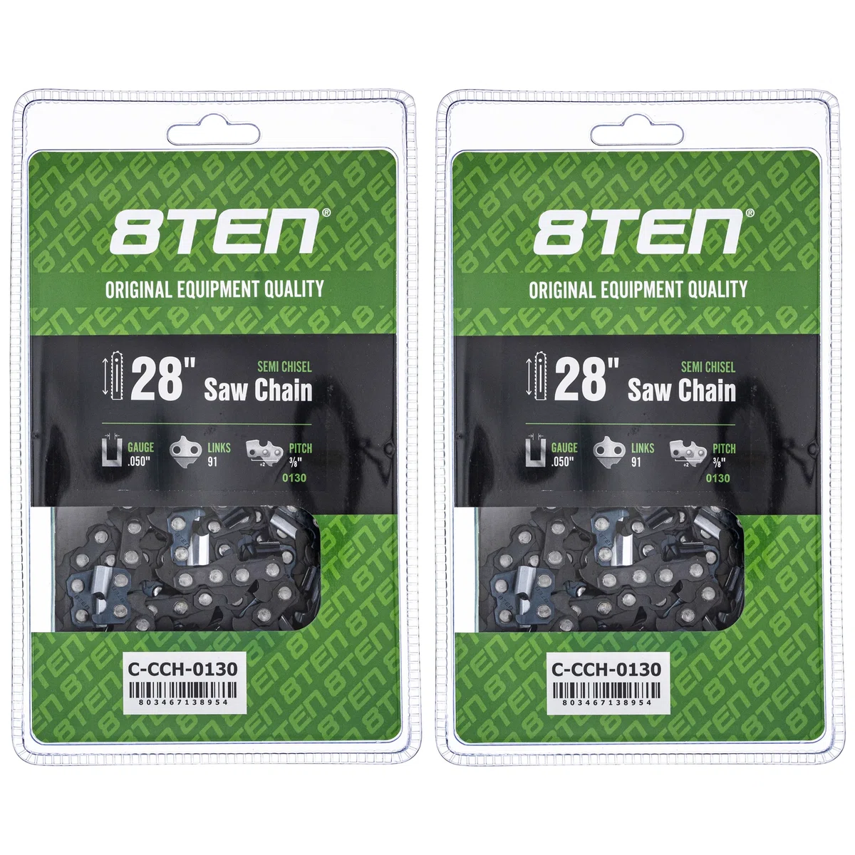 Chainsaw Chain 28 Inch .050 3/8 91DL For Stihl 72EXJ091G 72EXL091G 33RS91E H4791 | 2-PACK