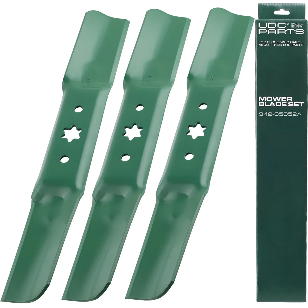 942-05052A Mower Blades 6 Point Star Replacement for Cub Cadet 50 Inch XT1 LT50 GT50 RZT50 L50 S50 XT2 LX50 Troy Bilt Mustang XP Craftsman Z550 T260 742-05052A / Medium Lift Mulching 3 Pack