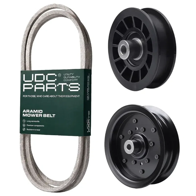 UDC Parts Mower Kit / Belt 405143 + Pulley 532196106 + Pulley 532194327 / Fits Husqvarna 2146XLS 2246LS 2346XLS TS246 TS346 YT46LS YTA1946 YTA20V46 YTA22V46 YTH18K46 YTH20K46 YTH20V46 YTH2146 YTH2146