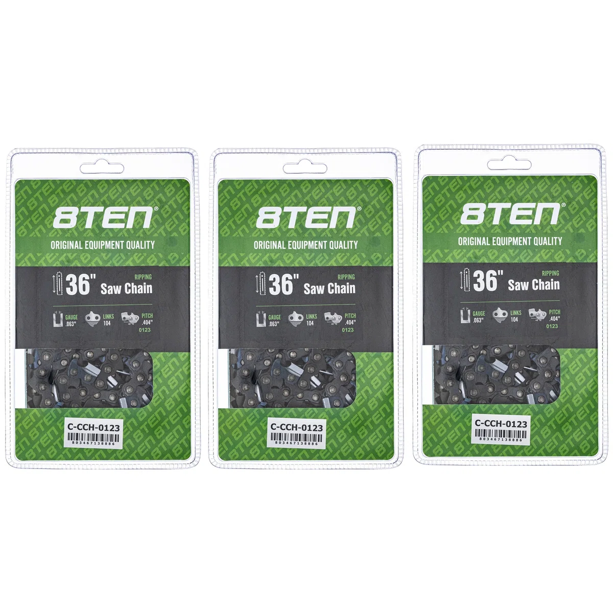 Chainsaw Chain 36 Inch .063 .404 104DL For Stihl 46RS104 46RM104 36680050104 27X104G | 3-PACK