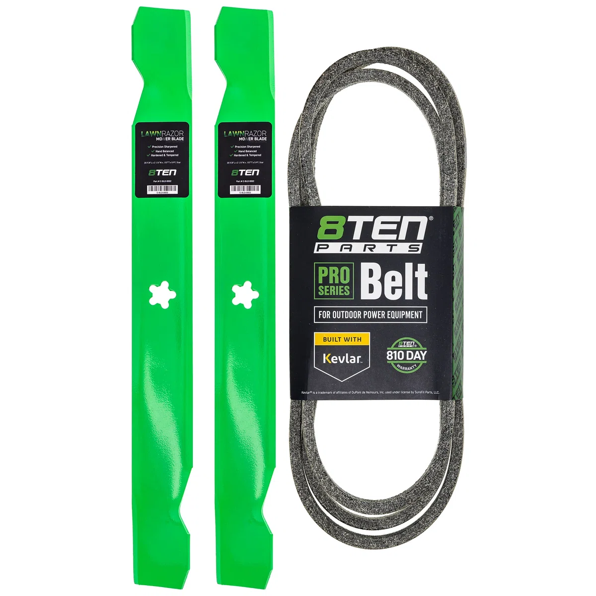 Mower Blades & Deck Belt Kit For Poulan Pro Poulan Weed Eater MK1007758